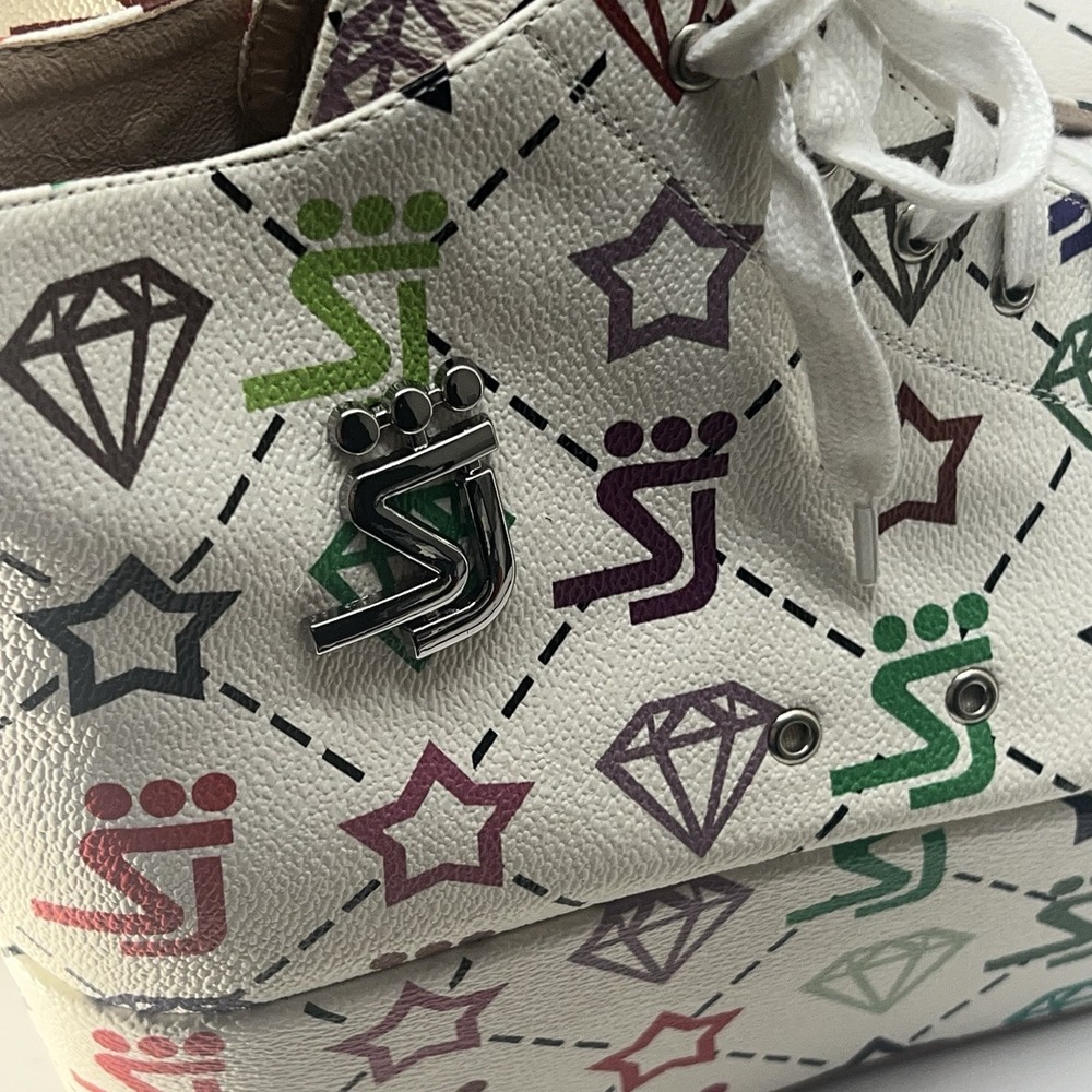 Shane Justin Multicolor Platform Shoes Size 42 us 10.5 With Box, Dust Bags & Lac - Picture 7 of 12